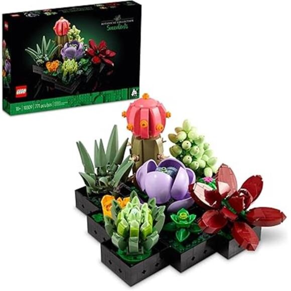 LEGO Icons Succulents Artificial Plant Set for Adults, Home Decor, Birthday, - Picture 7 of 7
